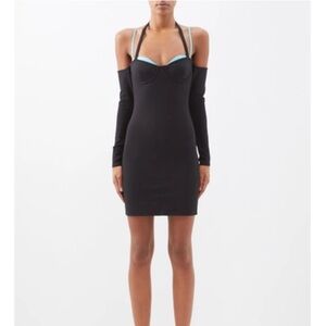 STAUD GRAPHITE DRESS IN BLACK - size Small